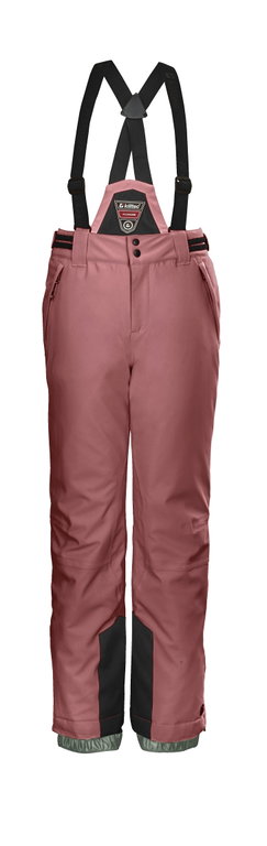 Killtec Winter Ski Pants KSW 77 (waterproof, breathable, PFC-free, snow guard, edge protection) light pink Kids Girls